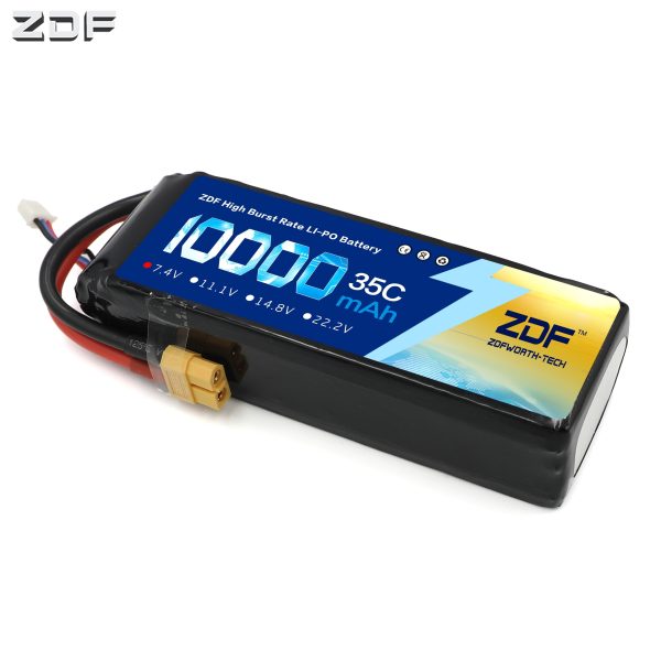 ZDF RC Car Lipo Battery 2S 3S 7.4V   11.1V 10000mah 35C Max 70C XT90   XT60  T Plug For Rc Airplane Traxxas Car RC Truck Supply