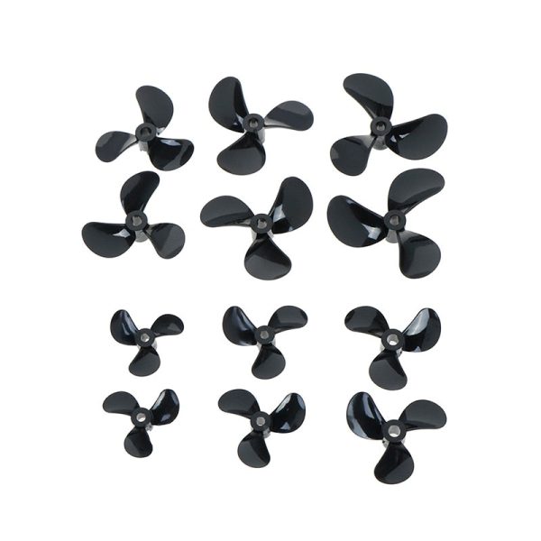 1 pairs High Strength D28 32 36 40 44 48mm 3 Blades 4mm Rc Boat Three Blades Paddle Nylon Boat Propeller Positive &Reverse Screw Online