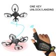 2019 New Original W606-16 Valcano Gloves Control Interactive Mini Drone Quadcopter Wifi FPV 480P Camera RC Helicopter Quadcopter Discount