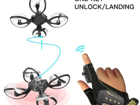 2019 New Original W606-16 Valcano Gloves Control Interactive Mini Drone Quadcopter Wifi FPV 480P Camera RC Helicopter Quadcopter Discount