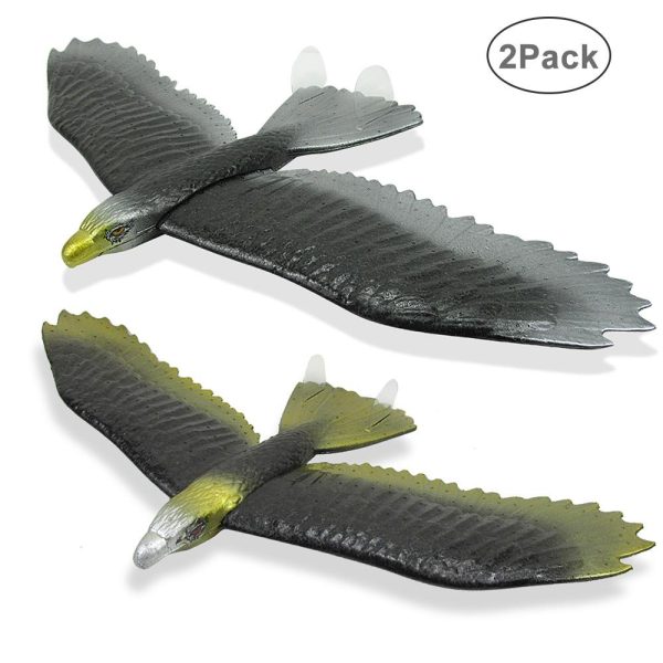 2PCS EPP Foam Airplane Hand Throwing Eagle Glider Outdoor Launch Glider Plane Kids Gift Toy 57CM Interesting Toys Online Hot Sale