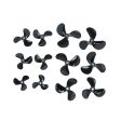 1 pairs High Strength D28 32 36 40 44 48mm 3 Blades 4mm Rc Boat Three Blades Paddle Nylon Boat Propeller Positive &Reverse Screw Online