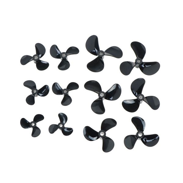 1 pairs High Strength D28 32 36 40 44 48mm 3 Blades 4mm Rc Boat Three Blades Paddle Nylon Boat Propeller Positive &Reverse Screw Online